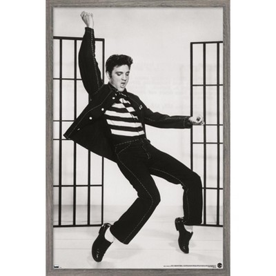 Trends International Elvis Presley - Jailhouse Rock Pose Framed Wall ...