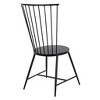Bryce Dining Chair Black - OSP Home Furnishings: Metal Frame, Mid-Century Modern, High Back, Armless - 3 of 4