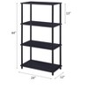 Kumasinova 4-Tier Industrial Bookshelf,Open Shelf Bookcase with Metal Frame,Modern Book Shelves for Bedroom,Living Room,Office - 2 of 4