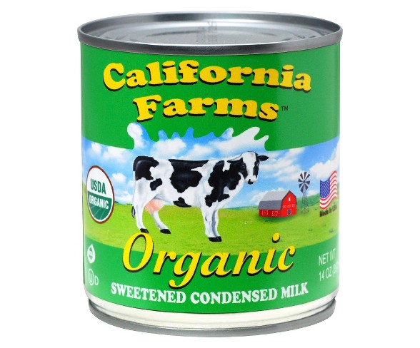 California Farms Organic Sweetened Condensed Milk - 14oz