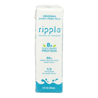 Ripple Original Dairy-Free Milk - Case of 12/8 fz