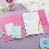 Paper Junkie 6 Pack Mini Pink 3 Ring Binder for 5.5 x 8.5-Inch Paper, 1-Inch Round Rings, School and Office Supplies - 2 of 4