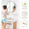 MyDepot Round Wall Mirror for Bathroom, Living Room, Entryway, Vanity Decor - 2 of 4
