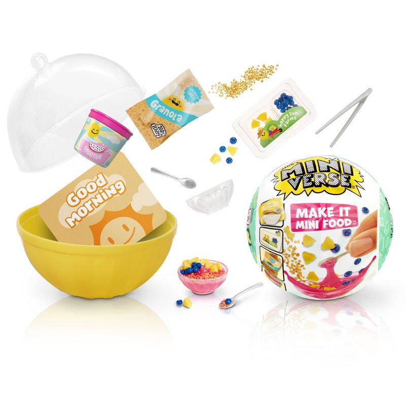MGA&#39;s Miniverse - Make It Mini Food Cafe Series 3 Mini Collectibles, Resin Play, Replica Food, 1 of 9