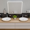 ALFI ABC914 White 23Inch Fancy Above Mount Ceramic Sink - 3 of 4