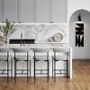 Nathan James Set of 4 Dahlia Counter Height Barstools Gray - 2 of 4