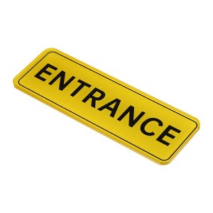 Unique Bargains Acrylic Self-Adhesive Smooth Home Business ENTRANCE Sign - 1 of 4
