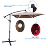 Outdoor Patio Umbrella, Waterproof 6 Ribs Umbrella with Crank and Cross Base for Garden Deck Backyard Pool Shade Outside Deck Swimming Pool - 3 of 4