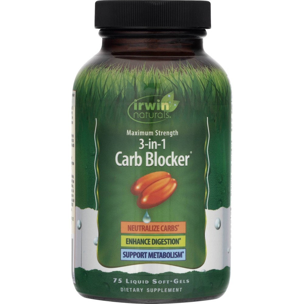 Photos - Vitamins & Minerals Irwin Naturals Maximum Strength 3-in-1 Carb Blocker Dietary Supplement Liq