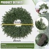 26 inch Real Cedar Wreath Front Door Home Fireplace Wall Window Outdoor Xmas Holiday Decor Realistic Green Cypress Wreath - 2 of 4