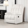 MAYEERTY Ergonomic Recliner Chair - 110-160¡ã Adjustable Recline, Footrest & Side Pocket for Living Room (Beige) - 2 of 4
