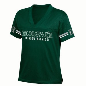 NCAA Hawaii Rainbow Warriors Women's White Jersey - 1 of 3