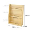 SeaCamel 3-Tier Kids Bookshelf - White Book Rack for Bedrooms, Playrooms & Classrooms Organizer - 3 of 4