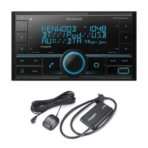 Kenwood DPX305MBT Bluetooth USB Double DIN Digital Media receiver with a Sirius XM SXV300v1 Connect Vehicle Tuner Kit for Satellite Radio - 1 of 4