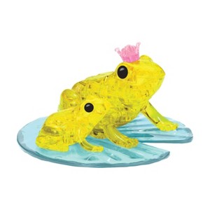Bepuzzled Yellow Frog 3D Crystal Puzzle - 43pc - 1 of 4