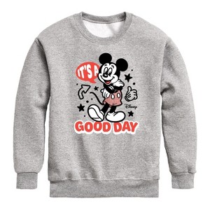 Boys' - Disney - Mickey & Friends Graphic Long Sleeve Fleece Sweatshirt - 1 of 4