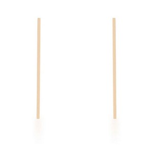ShineHigh Carolee Gold Stainless Steel Line Drop Earrings for Women – Minimalist Contemporary Goldtone Bar Earrings with Post Back - 1 of 1