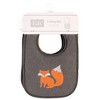 Hudson Baby Infant Boy Cotton Terry Drooler Bibs with Fiber Filling, Boy Woodland, One Size - 2 of 4