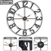 Sorbus Large Wall Clock for Living Room Decor - Numeral Wall Clock for Kitchen - 32-inch Wall Clock Decorative - 4 of 4