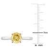 EVERLY JEWELRY |  Sterling Silver 1 1/4 ct TGW Citrine Solitaire Ring - 3 of 4