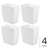 Small Rectangular Bathroom Trash Cans - Set of 4 - Made in USA - 2 of 4
