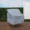Vera Bradley Water-Resistant Patio Chair Cover 1pc Furniture Cover Gray - 2 of 4