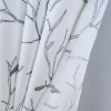 RT Designer Collection Luciana Embroidered Blackout Luxurious Decorative Grommet Curtain Panel White - 3 of 4