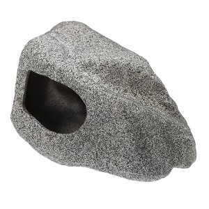 Unique Bargains Ceramic Aquarium Fish Tank Decoration Hideaway Rock Cave Gray 5.51x3.74x3.62 Inches - 1 of 4