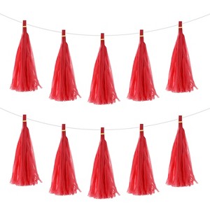 Unique Bargains Party Paper Tassel Garland Banner DIY Kits 25 Pcs - 1 of 4