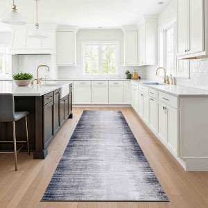 Delara Machine Washable Area Rug, Soft & Durable, Non-Slip Rug for High Traffic Areas, Grey/Soft White - 1 of 4