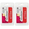 Charles Leonard Self-Adhesive Name Badges, Hello, Red, 100 Per Pack, 12 Packs - 3 of 3