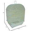 YML A1104WHT Round Top Style Small Parakeet Cage 11 x 9 x 16 - 2 of 2