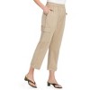 Collections Etc Cargo Pocket Capris - 3 of 4