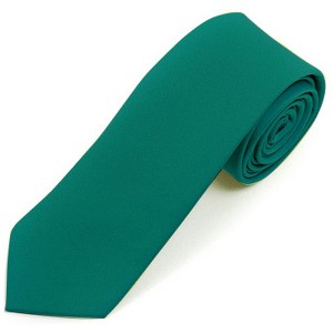 Men's Solid Color 2 Inch Wide And 57 Inch Long Slim Neckties - 1 of 4
