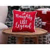 C&F Home 10" x 10" "Naughty List Legend" Small Christmas Throw Pillow - 3 of 4