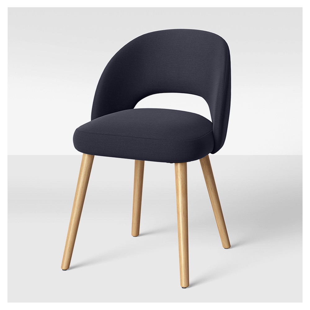 Galles Mid-Century Upholstered Dining Chair Navy - Project 62™
