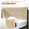 Bed Frame With Rattan Headboard, Boho Style Platform Bed Frame With Underbed Storage, Mattress Foundation Easy Assembly No Box Spring Needed,Full - 4 of 4