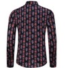 Clearlove Men's Floral Print Button Down Shirt Long Sleeve Party Travel Casual Dress Shirt Breathable Comfort Top - 4 of 4