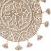 25" x 25" Medallia Round Bath Rug Natural - Saturday Knight Ltd.: Cotton Tufted, Hand Wash, Spray Latex Backing - 2 of 3