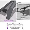 PURPLE LEAF Outdoor Chaise Lounge Chair Set of 2 Patio Pool Lounger Chairs with Wooden Armrest Sunbathing Tanning Recliner for Outside Backyard - 2 of 4