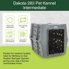 Dakota 283 Canine Rough and Tough Economy Pet Kennel, Heavy Duty Crate for Dogs and Cats with Ventilation Holes, Intermediate, Dark Granite - 2 of 4