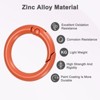 Unique Bargains Metal Spring O Rings Zinc Alloy Durable Multipurpose Lightweight Buckle 5/8 Inch - 2 of 4