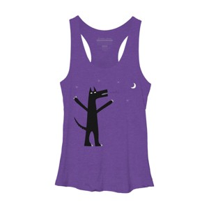 Women's Design By Humans Arooo! By NicSquirrell Racerback Tank Top - 1 of 3