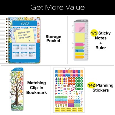 Global Printed Products Hardcover CY 2025 Fashion Planner - 7"x9" (Tree Seasons)