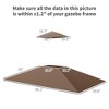 Outsunny Grill Gazebo Canopy Replacement Cover Only, UPF50+ 5' x 8' BBQ Canopy Replacement Cover with Double Tiered Roof - 3 of 4