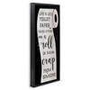 Stupell Industries Like Toilet Paper Funny Bathroom Black Framed Floater Canvas Wall Art - 3 of 4