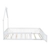 YOOCOZZ Full Size Wood House Platform Bed with Guardrail - 4 of 4