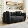 High-resilience foam core soft beanbag chair for two. Comfortable square recliner sofa, ideal for family and friends during games - 4 of 4