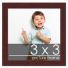 PosterPalooza | 3x3 Wood Frame with UV Acrylic, 6 Finishes: Black, White, Bronze, Silver, Wood, Mahogany - 2 of 4