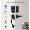 Itopfox Smart Front Door Lock Set with Fingerprint, App Control, Keyless Entry Deadbolt, Handle, Touchscreen Keypad, Auto Lock, Emergency Power Port - 3 of 4